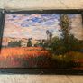 Framed Claude Monet Canvas Print - Poppy Field near Argenteui Image 2