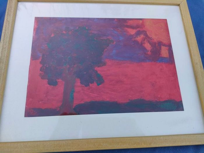Vintage original Aboriginal pastel