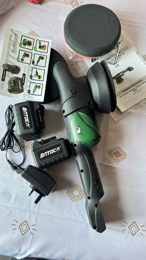 BATOCA S2 12V Cordless Car Polisher Kit - Smart LCD Dual Action Buffer + 2 Batteries