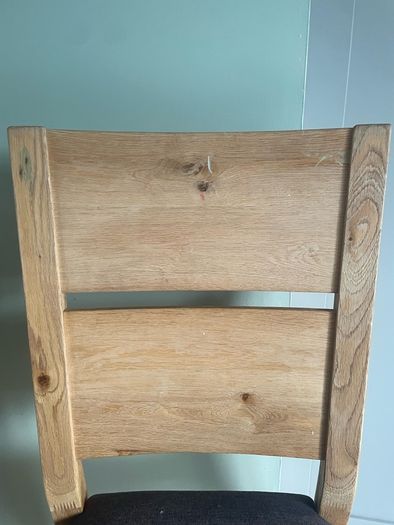 4 solid oak chairs