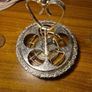 Vintage Mayell & CO Queen Anne Revolving Silver Plated Glass 5 Piece Condiment Cruet Set Image 9