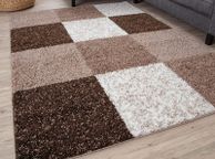 main image for ad Area Rug Modern Luxury Shaggy Rug, Multicolour Pattern Carpet, Ultra Soft for Bedroom, Living Room, Kids Room, (160x230 cm, Brown)