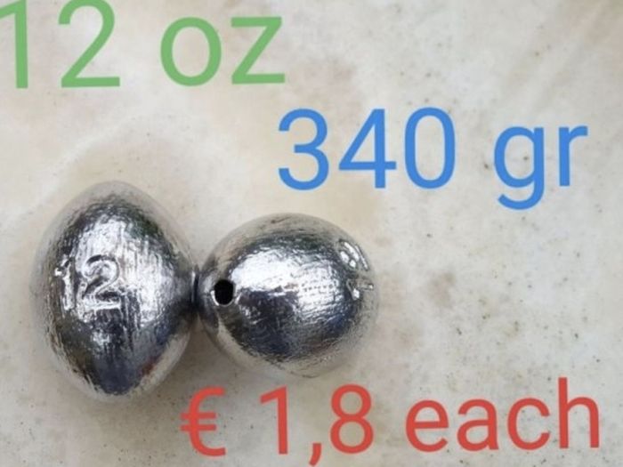 Egg - Slip Sinker 28 to 454 gr