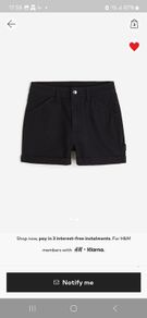 Black Cargo Shorts