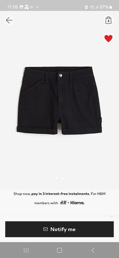 Black Cargo Shorts