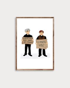 Father Ted Printed Illustration
