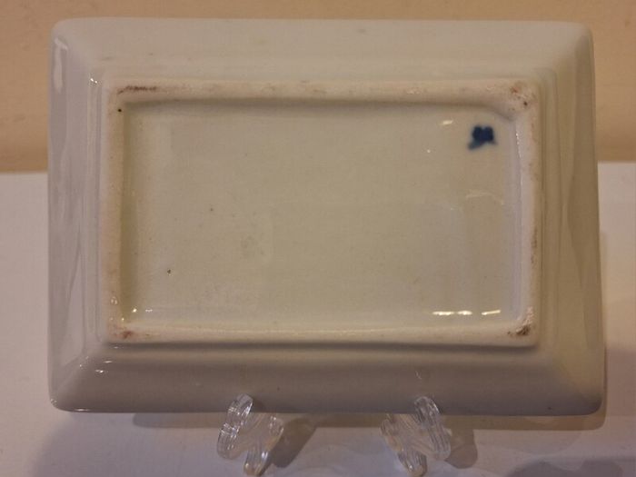SALE! Blue / White Trinket Dish with Boat and Lighthouse