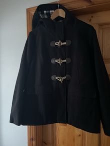 Hooded duffle coat plus size - new