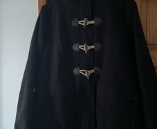 Hooded duffle coat plus size - new