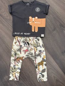 Next baby 2 piece set Tiger jungle design 6-9 months