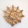 Girl With An umbrella Solid Brass Trinket Dish. Image 2