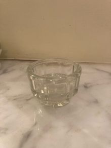 Vintage 50's Crystal Open Salt Container
