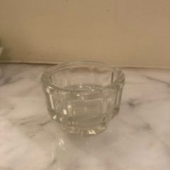 Vintage 50's Crystal Open Salt Container