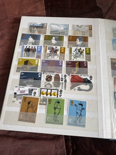 Mint UK album with stamps
