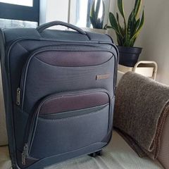 Grey Travelite cabin suitcase