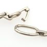 925 Vintage Sterling Silver Paperclip Chain Image 6