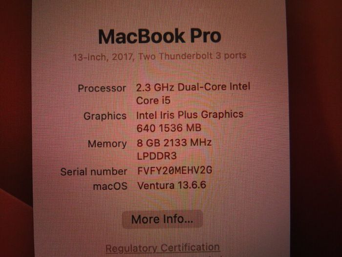 Apple Macbook Pro 2017