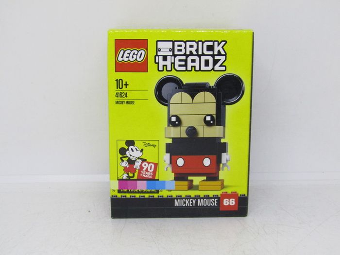 LEGO 41624 Mickey Mouse BrickHeadz Series Super Rare Version Factory Error As You Will See The CMYK Color Bars Around The End Of The Box Brand New in Factory Sealed Box