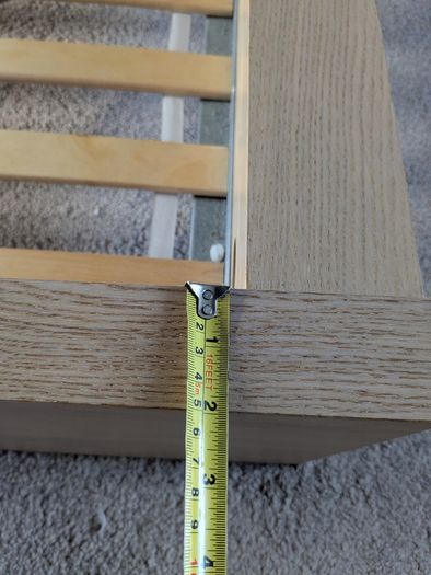 IKEA MALM Bed Frame in white stained oak veneer