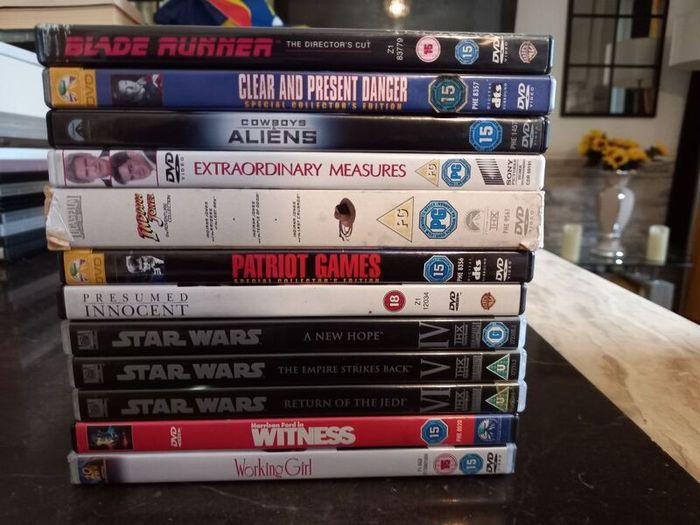 Harrison Ford Dvd Bundle Collection Blade Runner Star Wars Indiana Jones Etc