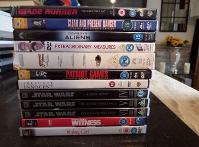 Harrison Ford Dvd Bundle Collection Blade Runner Star Wars Indiana Jones Etc