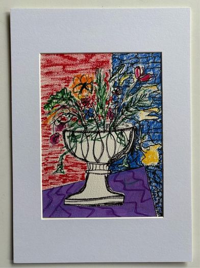 Original Art Fauvist Floral Art Gift