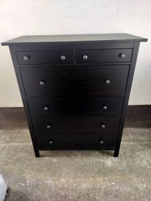 Chest of 6 drawers Hemnes black-brown