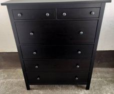 Chest of 6 drawers Hemnes black-brown