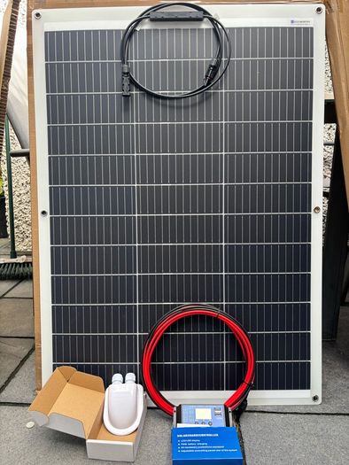 130W 12 Flexible Solar Panel kit for camper boat shed or any other off the grid kit installations. NEW