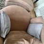 REDUCED DFS ORKA SET: sofa bed / swivel chair / half moon footstool Image 7