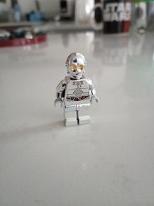 Lego star wars minifigure tc14 protocol droid chrome silver sw0385
