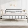 King Metal Bed Frame with Large Storage Space,Black Modern Style Metal Bed Frame,Durable Steel Construction and Easy Assembly 150x200cm Image 6