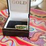 9ct Gold Diopside Ring / Russian Emerald /Elegant Image 5