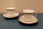 Antique china espresso cups x 2