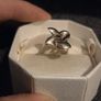925 Sterling Silver Modernist Ring - Size 6/M Image 3
