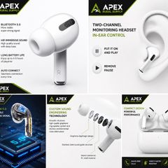 Wireless Bluetooth Earbuds HiFi Sound & Charging Case Brand New