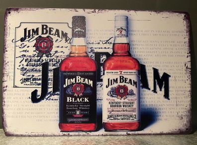 Jim Beam Tin Metal sign