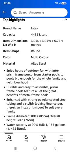 intex pool