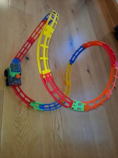 Children's train on loop track