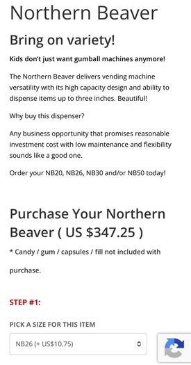vending machine northern beaver N26