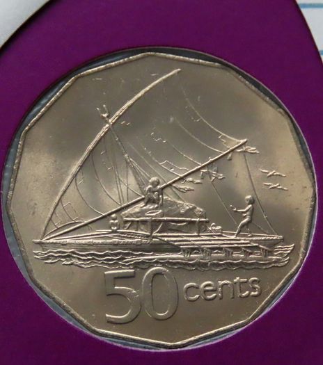 Fiji Islands 1976 Camakau Coin Stamp cover BUNC