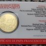 Vatican 0.5 Euro Base Metals Brilliant Uncirculated Coin 2021 - Vatican 50 Eurocent - Vatican Coin Card Image 2