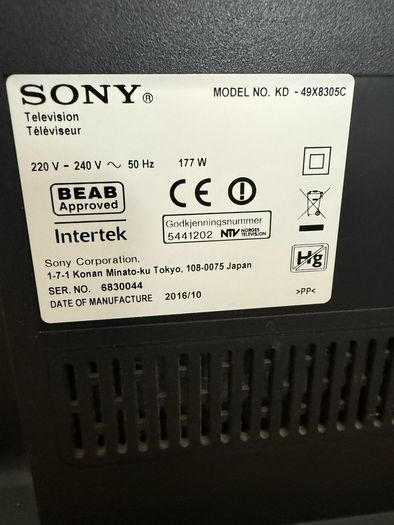 Sony TV non working