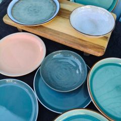 Collection of stoneware plates Bowls x 12