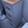 Pyramid Shaped Solid Real Teak Drawer Unit Image 6