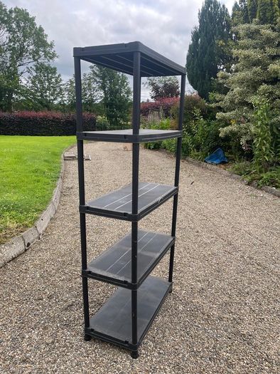 plastic shelving unit