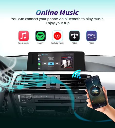 Wireless Carplay Android Auto Decoder For Bmw Nbt Ccc Cic Evo 1 2 3 4 5 6 7 Series X1 X3 X4 X5 F20 F30 E60 E90 F48 F25 E84 F10