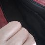 Leather bags one large red long handles tote or shoulde and one smaller shoulder Bag. Shoulder is 15r leather Image 2