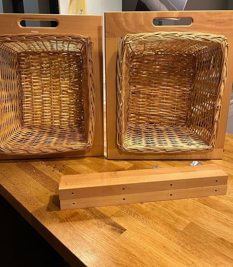 Kitchen wicker baskets