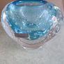Evolution by WATERFORD ENGRAVED Blue Mist Controlled Bubble Votive Glass Vase Image 6